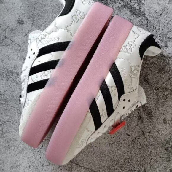 adidas x Hello Kitty Sambae White Core Black Pink Athletic - Picture 8 of 8